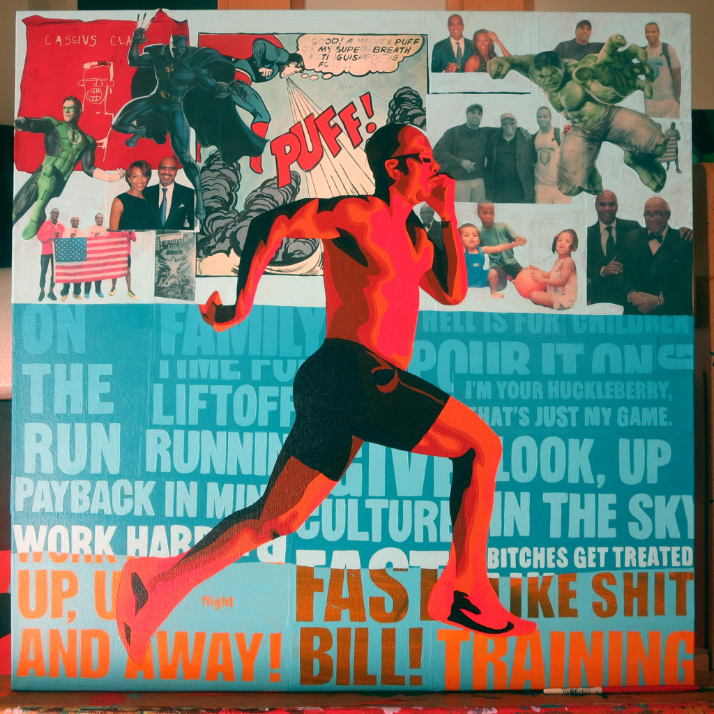 Bill Shelton Collage Painting Process by Borbay - BORBAY Bill Shelton Collage Painting Process by Borbay