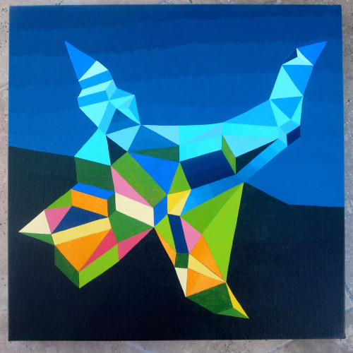 Mindscape Exuma Painting Process by Borbay