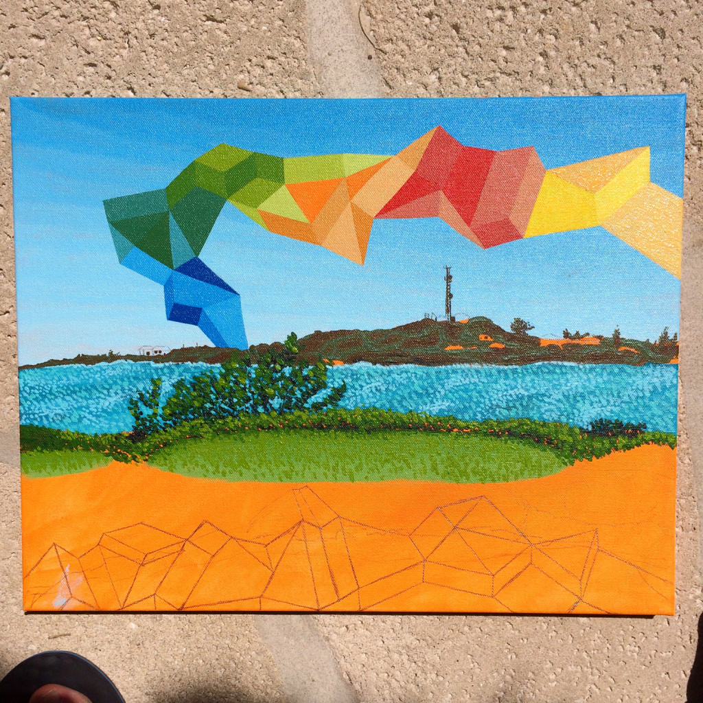 Mindscape Emerald Bay Painting Process by Borbay