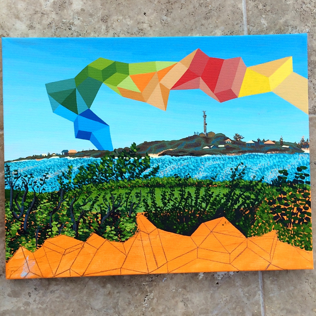 Mindscape Emerald Bay Painting Process by Borbay