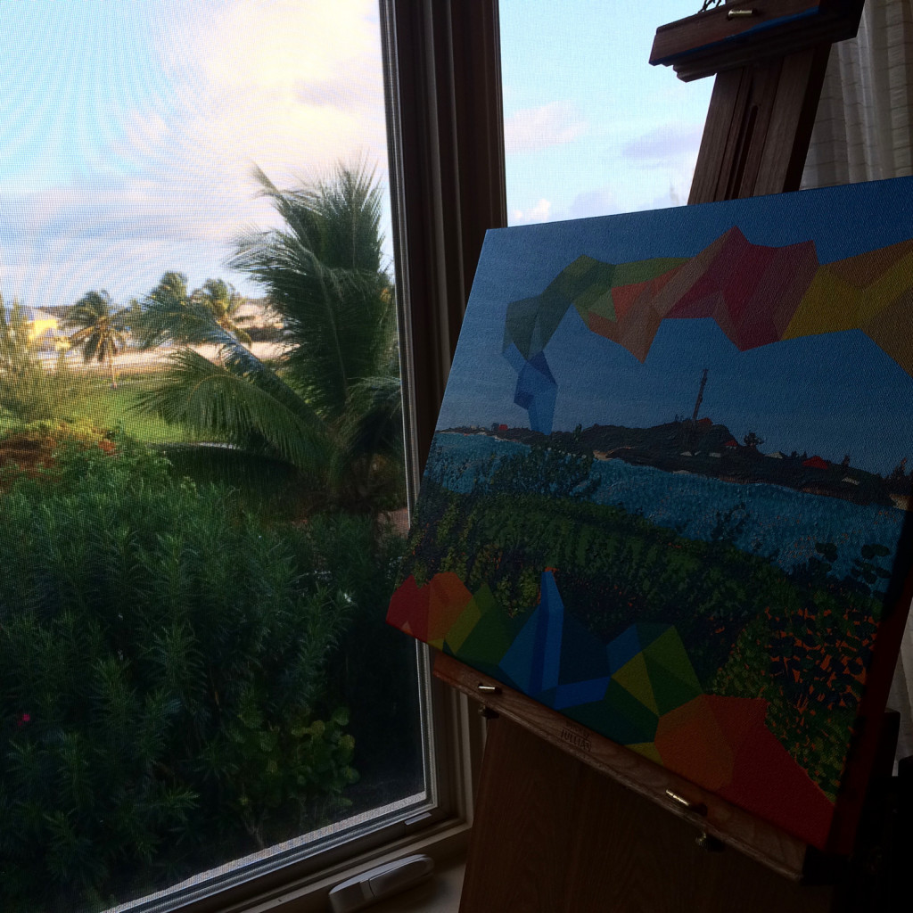 Mindscape Emerald Bay Painting Process by Borbay