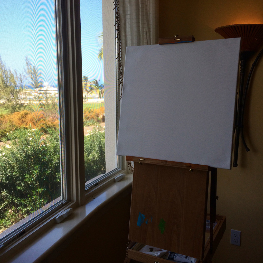 Mindscape Exuma Blue Painting Process by Borbay