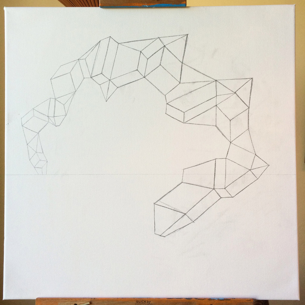 Mindscape Exuma Blue Painting Process by Borbay