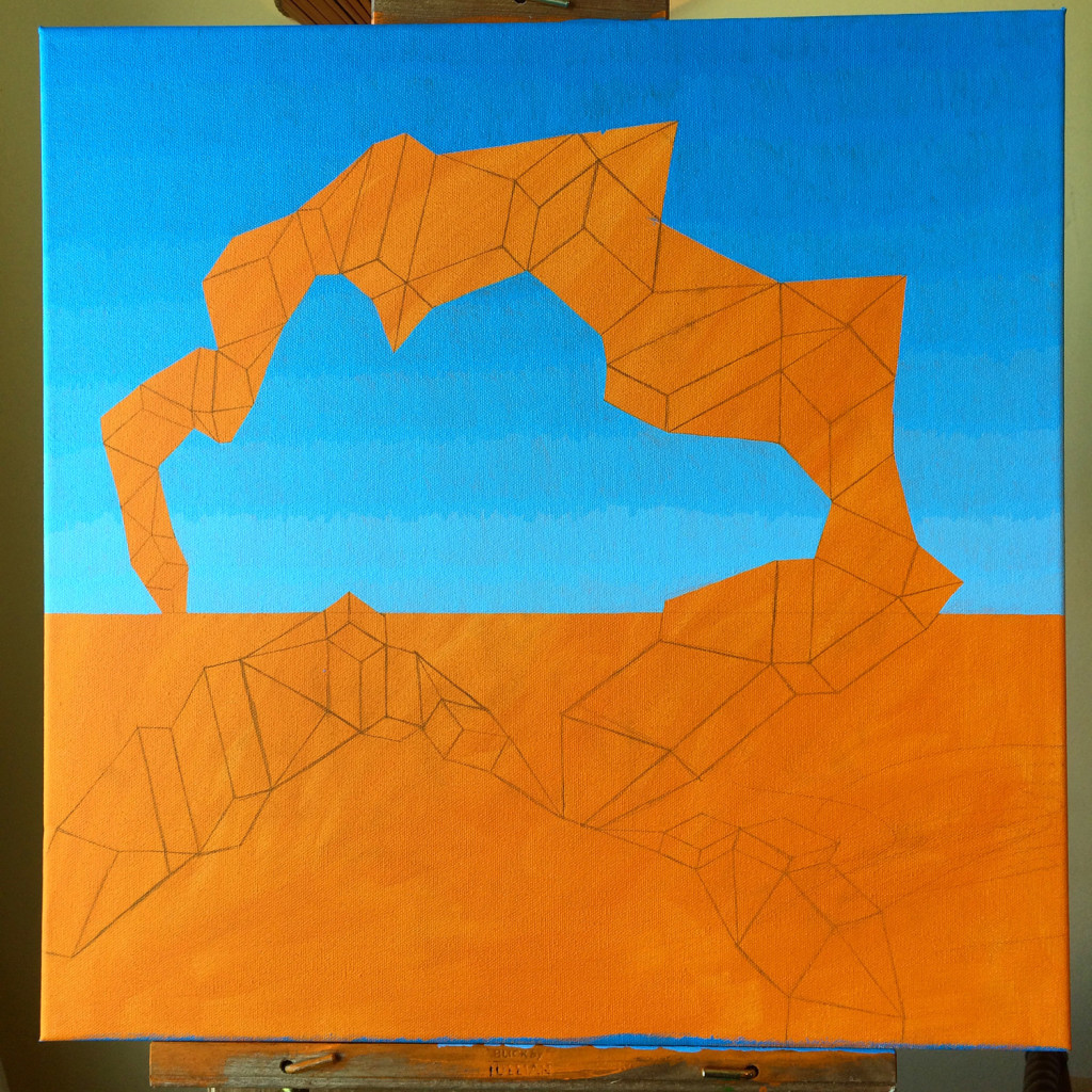 Mindscape Exuma Blue Painting Process by Borbay