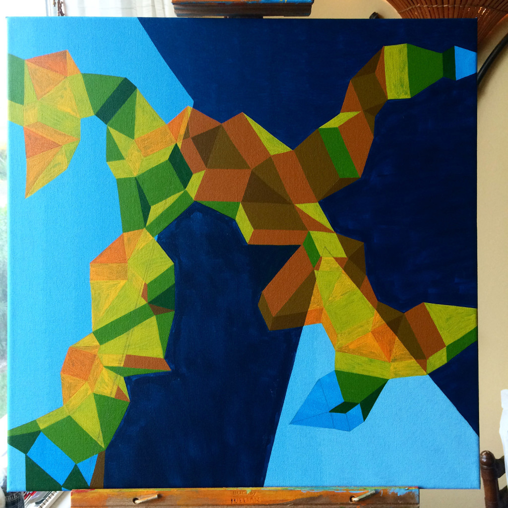 Mindscape Exuma Shadow Painting Process By Borbay