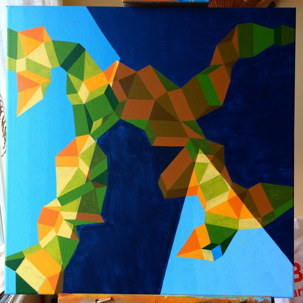 Mindscape Exuma Shadow Painting Process By Borbay