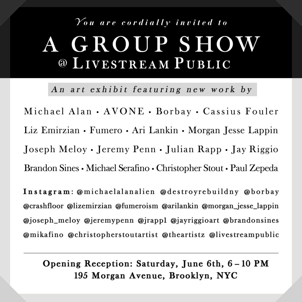 A GROUP SHOW AT Livestream Public