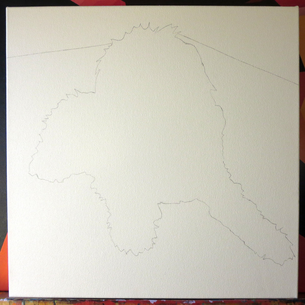 Jagger Collage Painting Process by Borbay