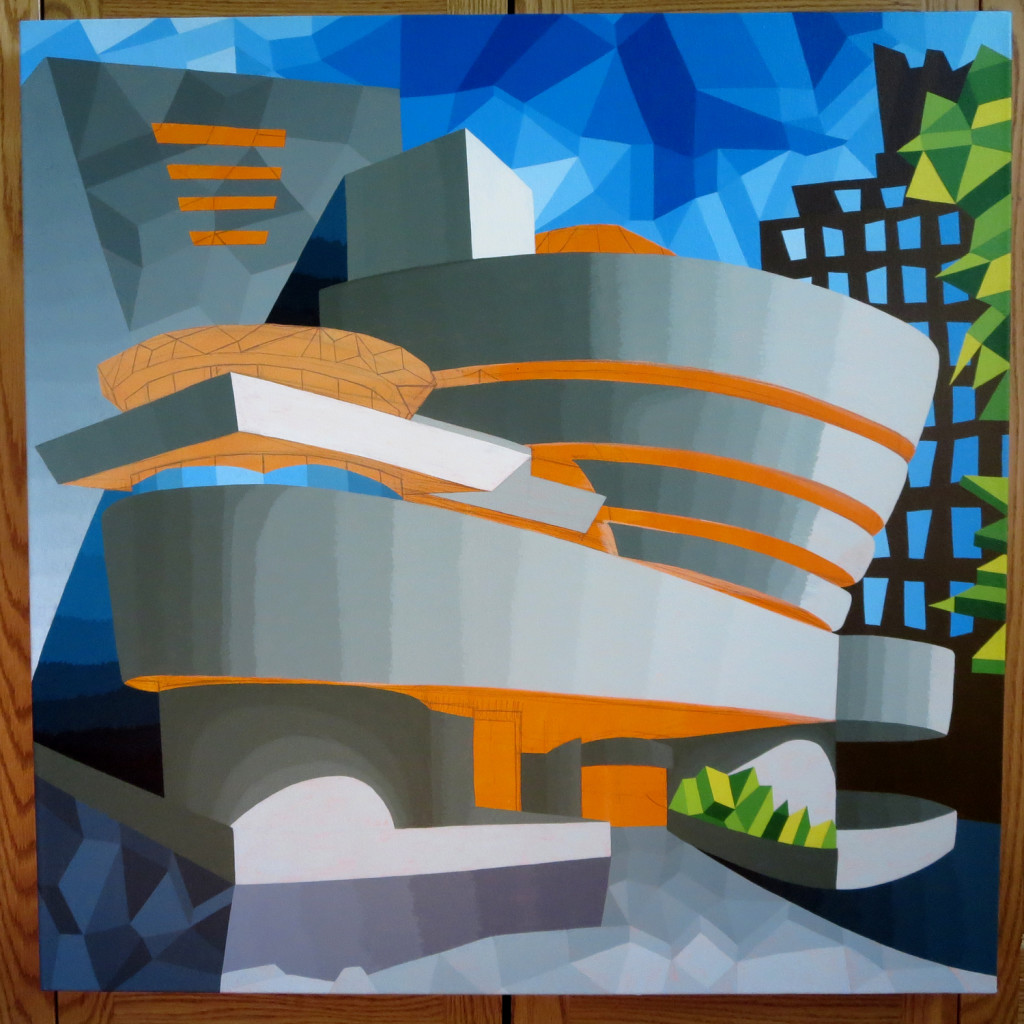 Guggenheim #7 Painting Process by Borbay