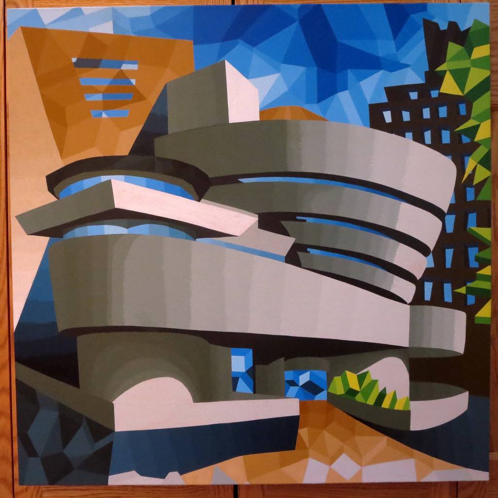 Guggenheim #7 Painting Process by Borbay