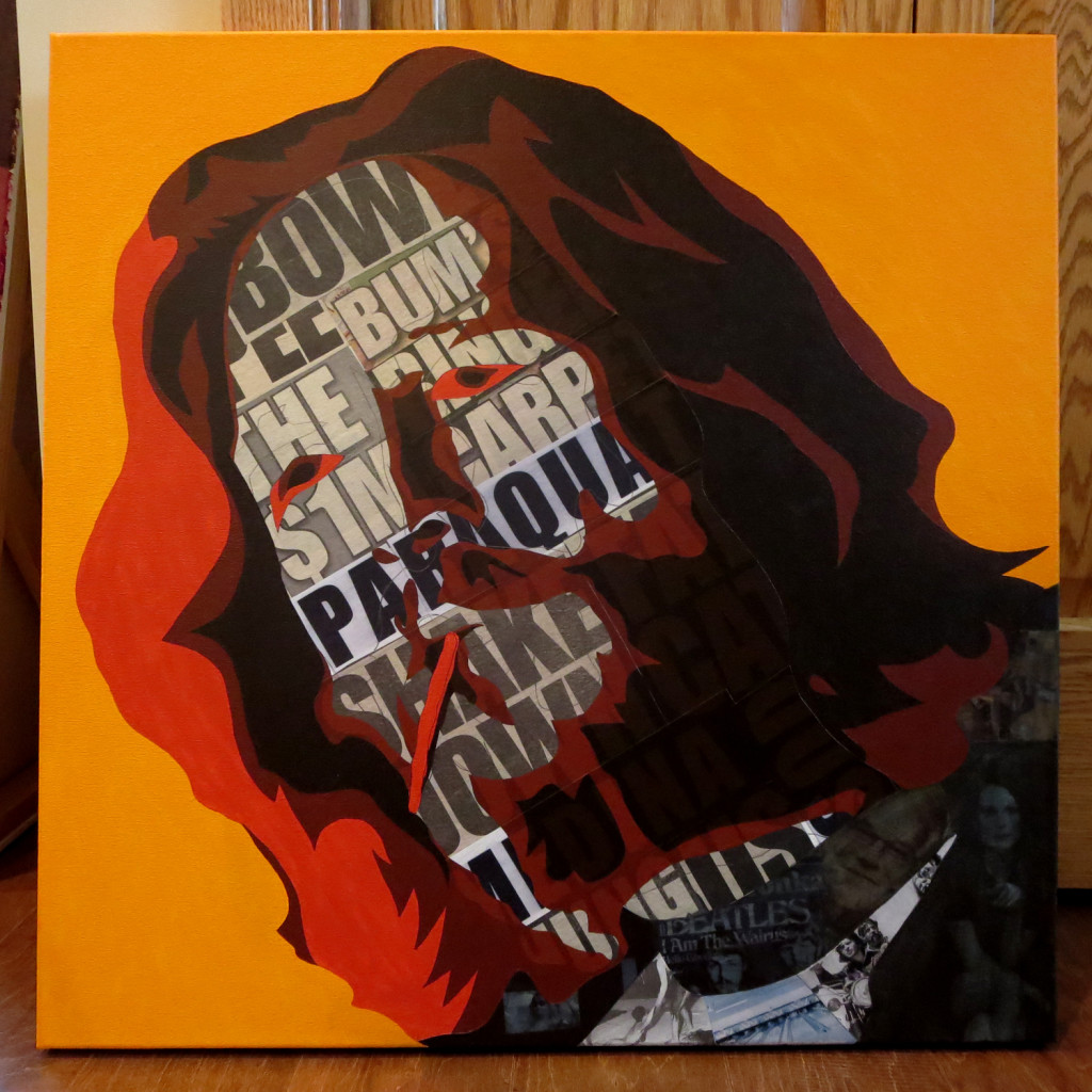 Borbays Painting Process of The Dude, Lebowski Painting, Big Lebowski Painting 