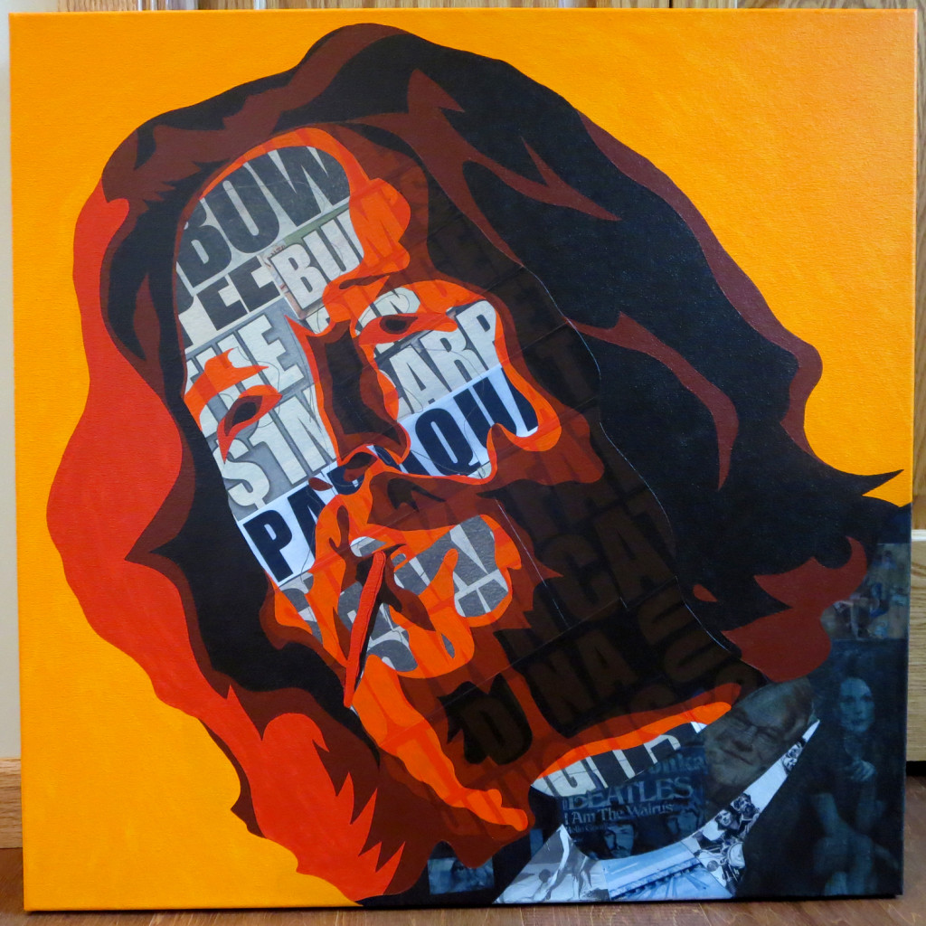 Borbays Painting Process of The Dude, Lebowski Painting, Big Lebowski Painting 