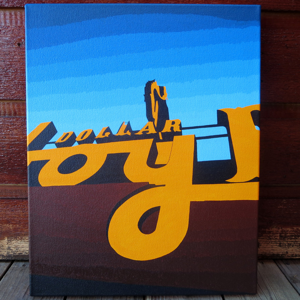 Cowboy Bar Painting Process by Borbay, Jackson Hole, Wyomoing