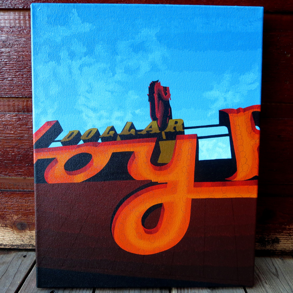 Cowboy Bar Painting Process by Borbay, Jackson Hole, Wyomoing