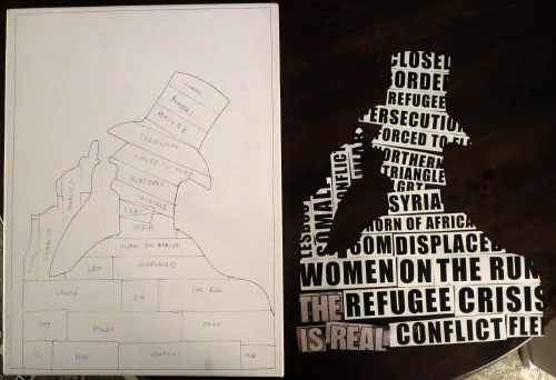 The New Crisis, Painting Process by Borbay — Painting created for the UN Refugee Agency