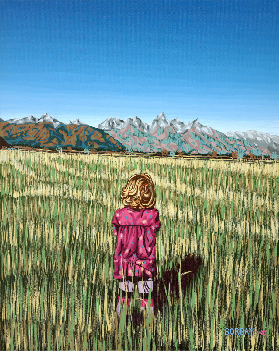 Coraline In Teton National Park Painting by Borbay