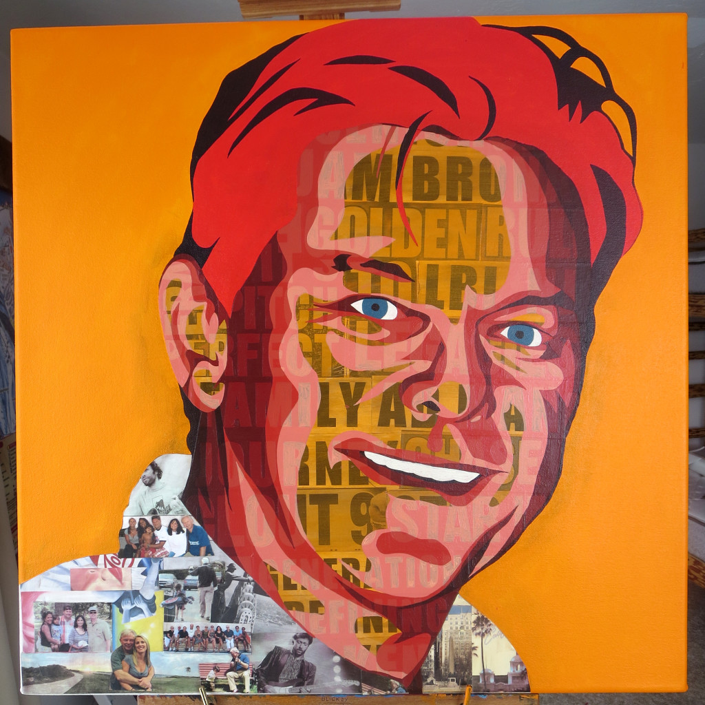 Kenneth Francis Begasse Collage Painting Process by Borbay