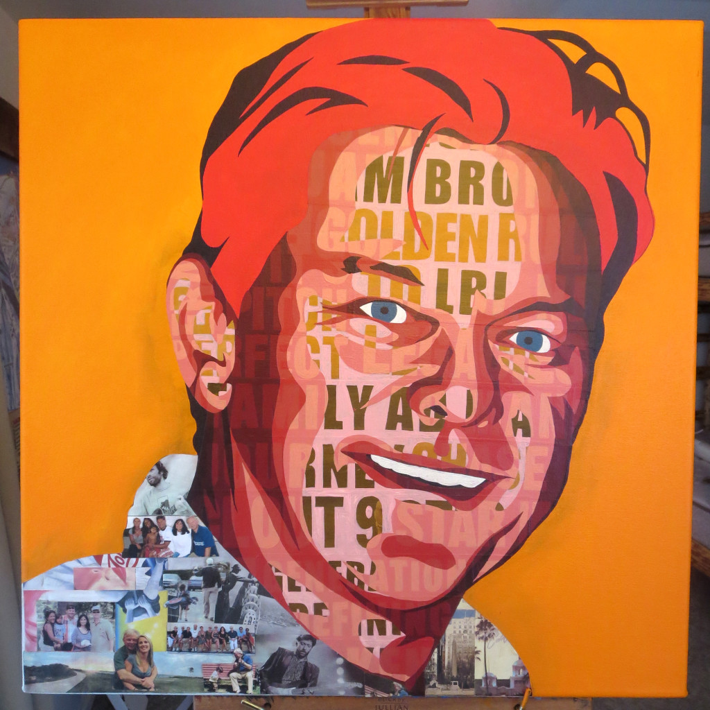 Kenneth Francis Begasse Collage Painting Process by Borbay