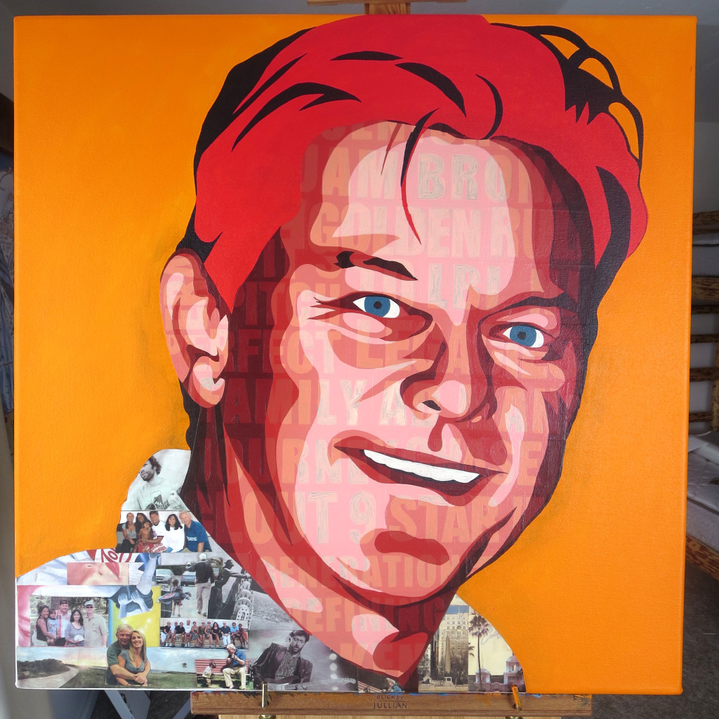 Kenneth Francis Begasse Collage Painting Process by Borbay