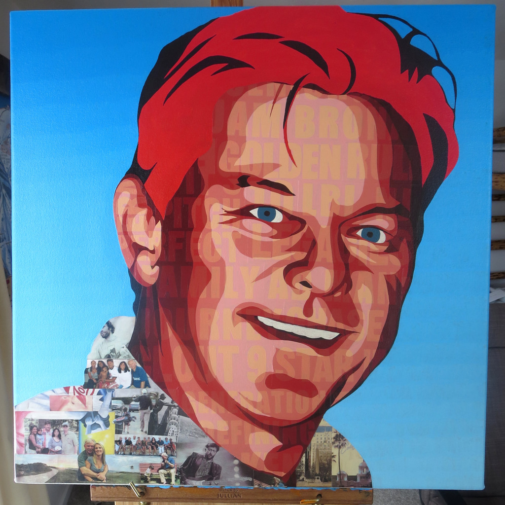 Kenneth Francis Begasse Collage Painting Process by Borbay