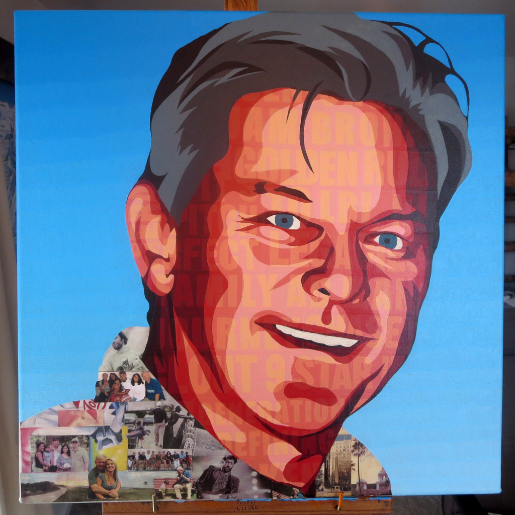 Kenneth Francis Begasse Collage Painting Process by Borbay