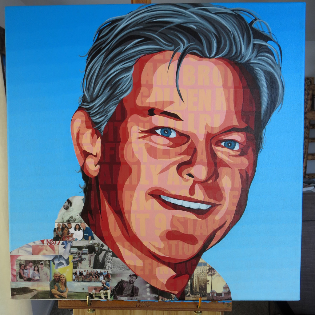 Kenneth Francis Begasse Collage Painting Process by Borbay