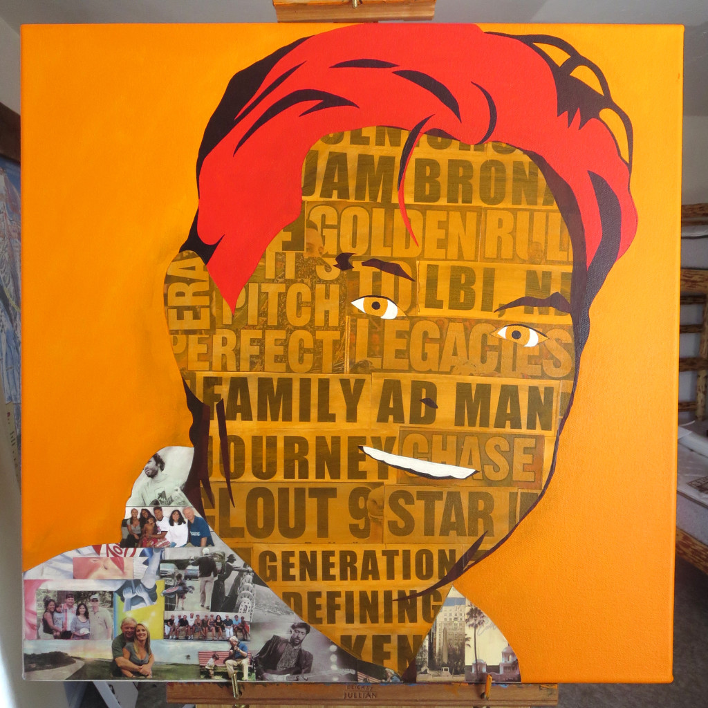 Kenneth Francis Begasse Collage Painting Process by Borbay