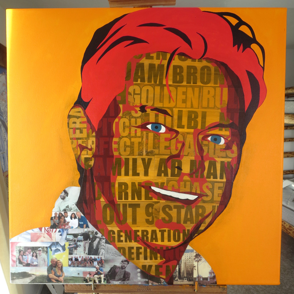 Kenneth Francis Begasse Collage Painting Process by Borbay