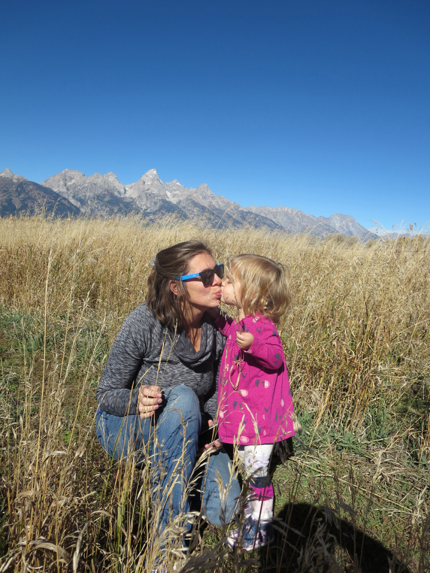 Mommy and Coraline Teton National Park