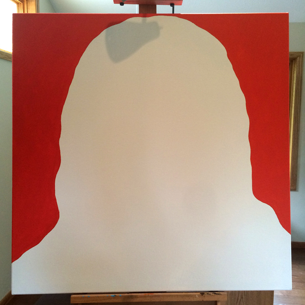 Jesus Painting Process by Borbay