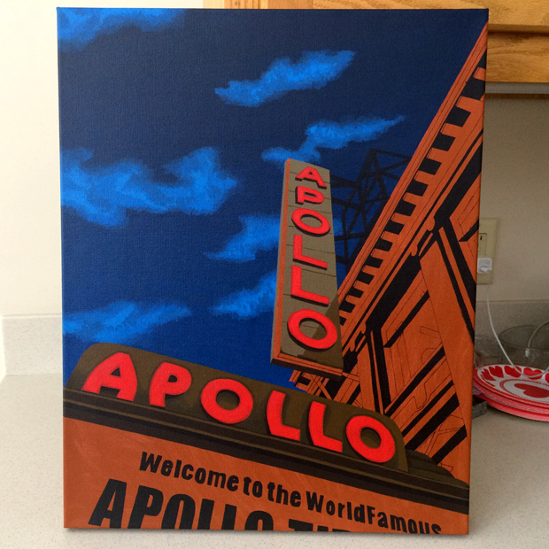 The Apollo Theater Painting Process by Borbay