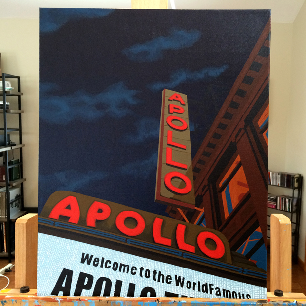The Apollo Theater Painting Process by Borbay