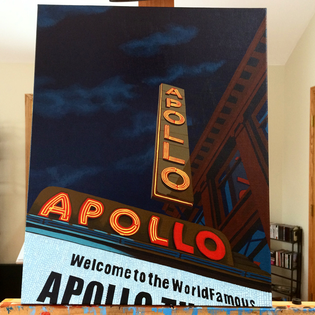 The Apollo Theater Painting Process by Borbay