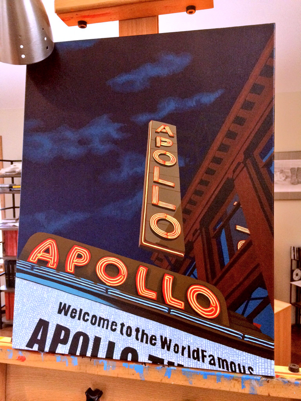 The Apollo Theater Painting Process by Borbay