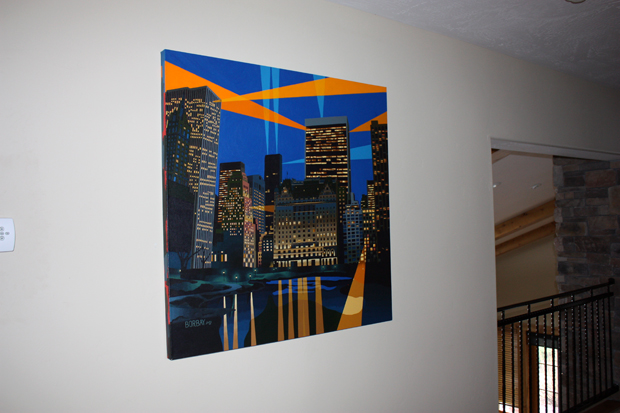 Domino Factory Painting by Borbay