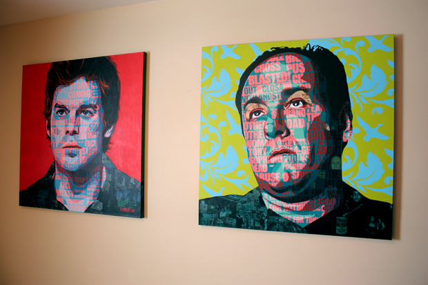 Dexter and Tony Soprano by Borbay