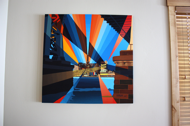 Domino Factory Painting by Borbay