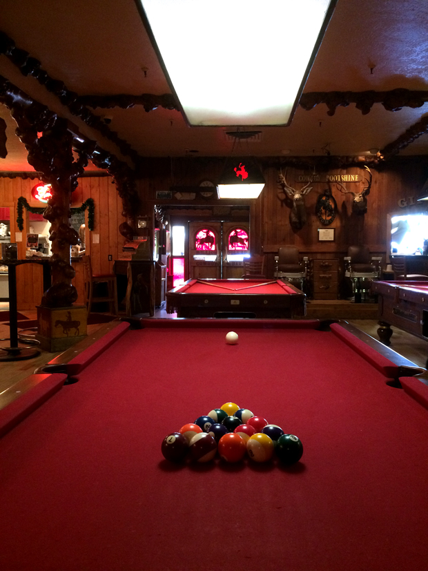 Rack Em Cowboy Bar in Jackson Wyoming