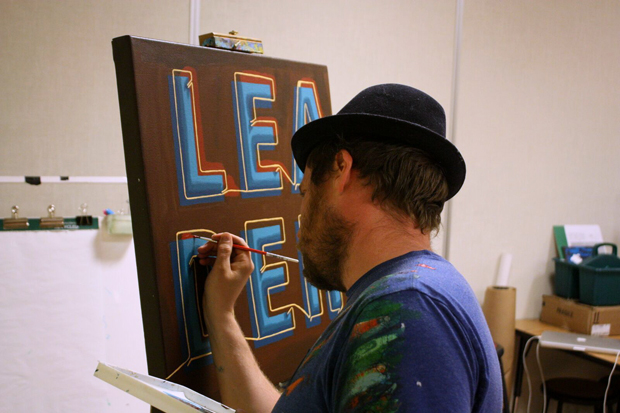 Borbay Painting at Leadercast Photo by Mark Wilcox - BORBAY Borbay Painting at Leadercast Photo by Mark Wilcox