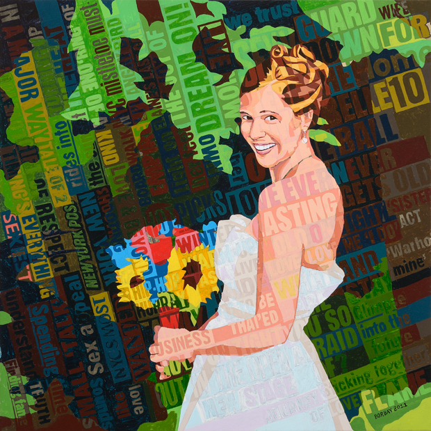 My Minnesota Bride Collage Painting by Borbay