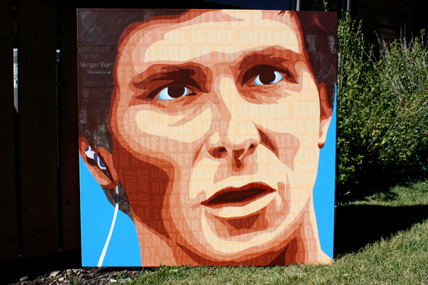Dr Michael Burry Christian Bale Painting Process by Borbay - BORBAY Dr Michael Burry Christian Bale Painting Process by Borbay