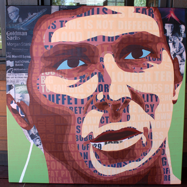 Dr Michael Burry Christian Bale Painting Process by Borbay - BORBAY Dr Michael Burry Christian Bale Painting Process by Borbay