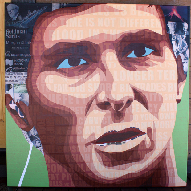 Dr Michael Burry Christian Bale Painting Process by Borbay
