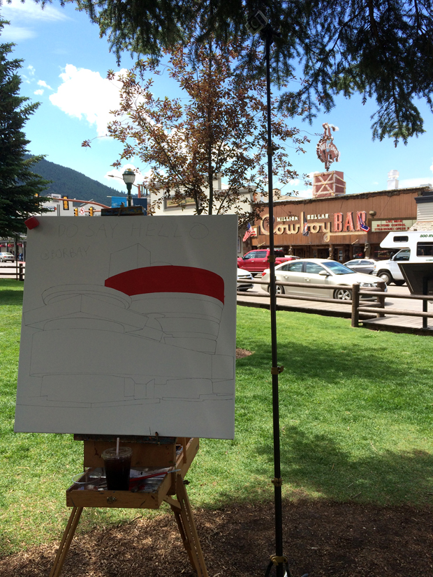 Neon Guggenheim Painting Process by Borbay - BORBAY Neon Guggenheim Painting Process by Borbay