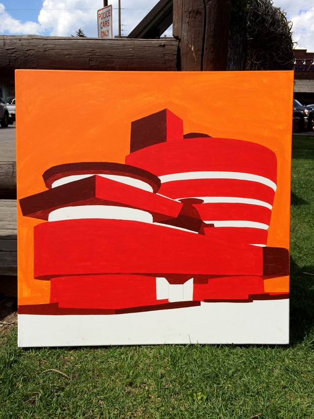 Neon Guggenheim Painting Process by Borbay - BORBAY Neon Guggenheim Painting Process by Borbay