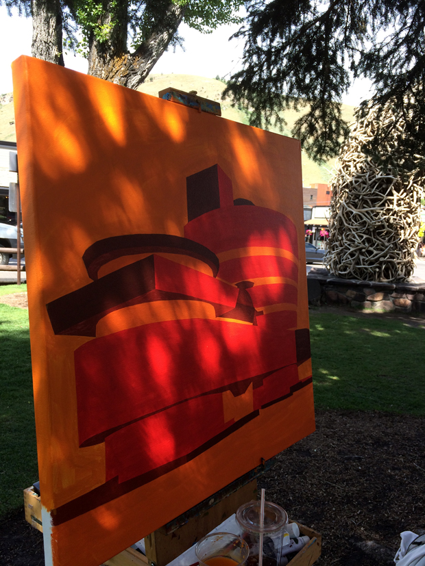 Neon Guggenheim Painting Process by Borbay - BORBAY Neon Guggenheim Painting Process by Borbay