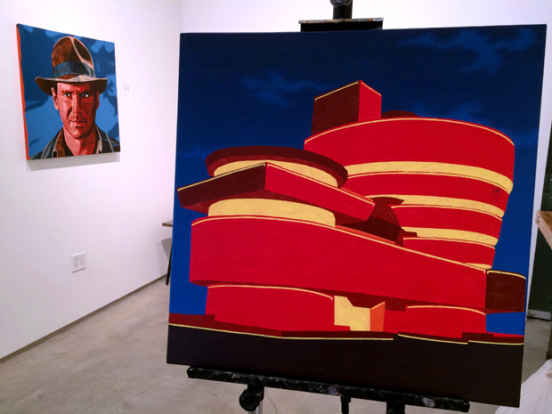 Neon Guggenheim Painting Process by Borbay - BORBAY Neon Guggenheim Painting Process by Borbay