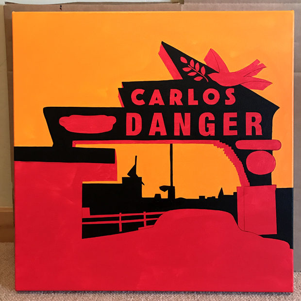 Carlos Danger Neon Painting Process by Borbay
