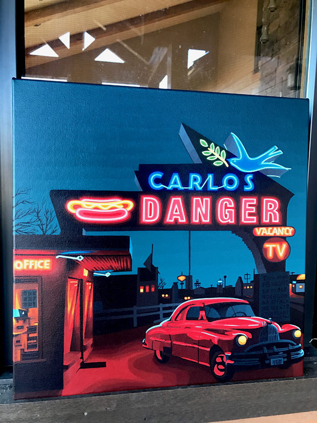 Carlos Danger Neon Painting Process by Borbay
