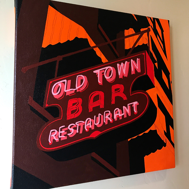 Old Town Bar Neon Sign Painting Process by Borbay